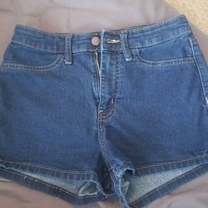 Stretchy Denim Shorts